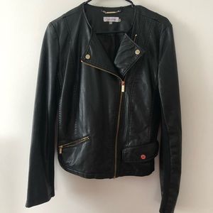 Calvin Klein Black Faux Leather jacket